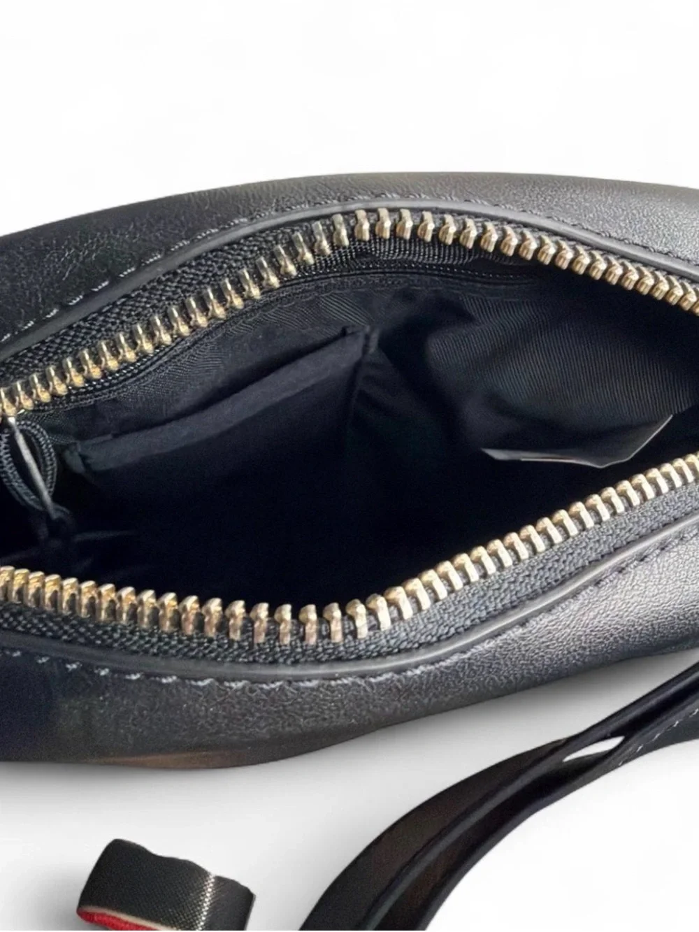 Supreme x Nike Black Leather Messenger Bag